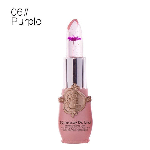 Color-Changing Flower Lip Gloss – Vegan, Gluten-Free, Hydrating Lip
