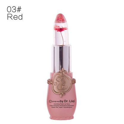 Color-Changing Flower Lip Gloss – Vegan, Gluten-Free, Hydrating Lip