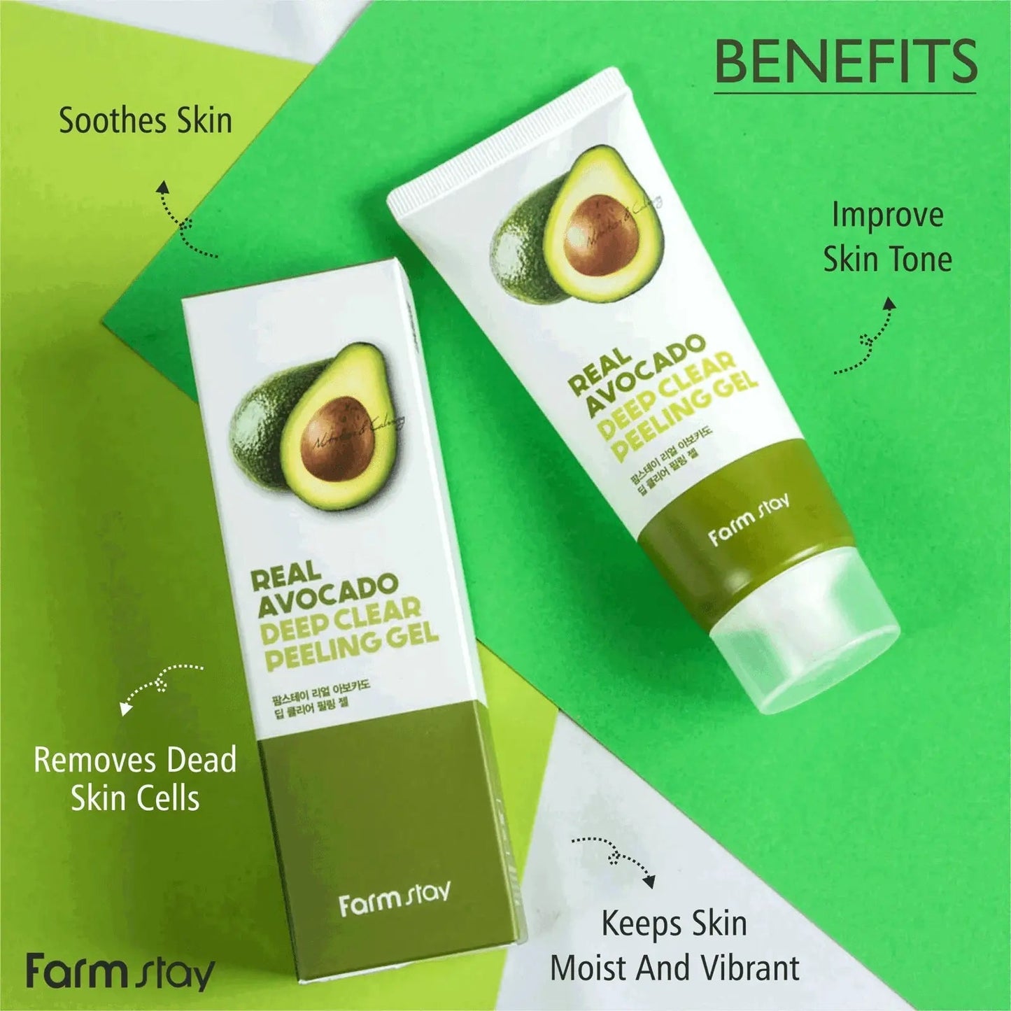 (Buy 2 Get 1 Free) FARMSTAY Real Avocado Deep Clear Peeling Gel